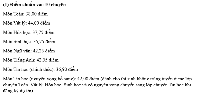 Điểm chuẩn tuyển sinh vào lớp 10 Khánh Hoà năm 2025 mới nhất