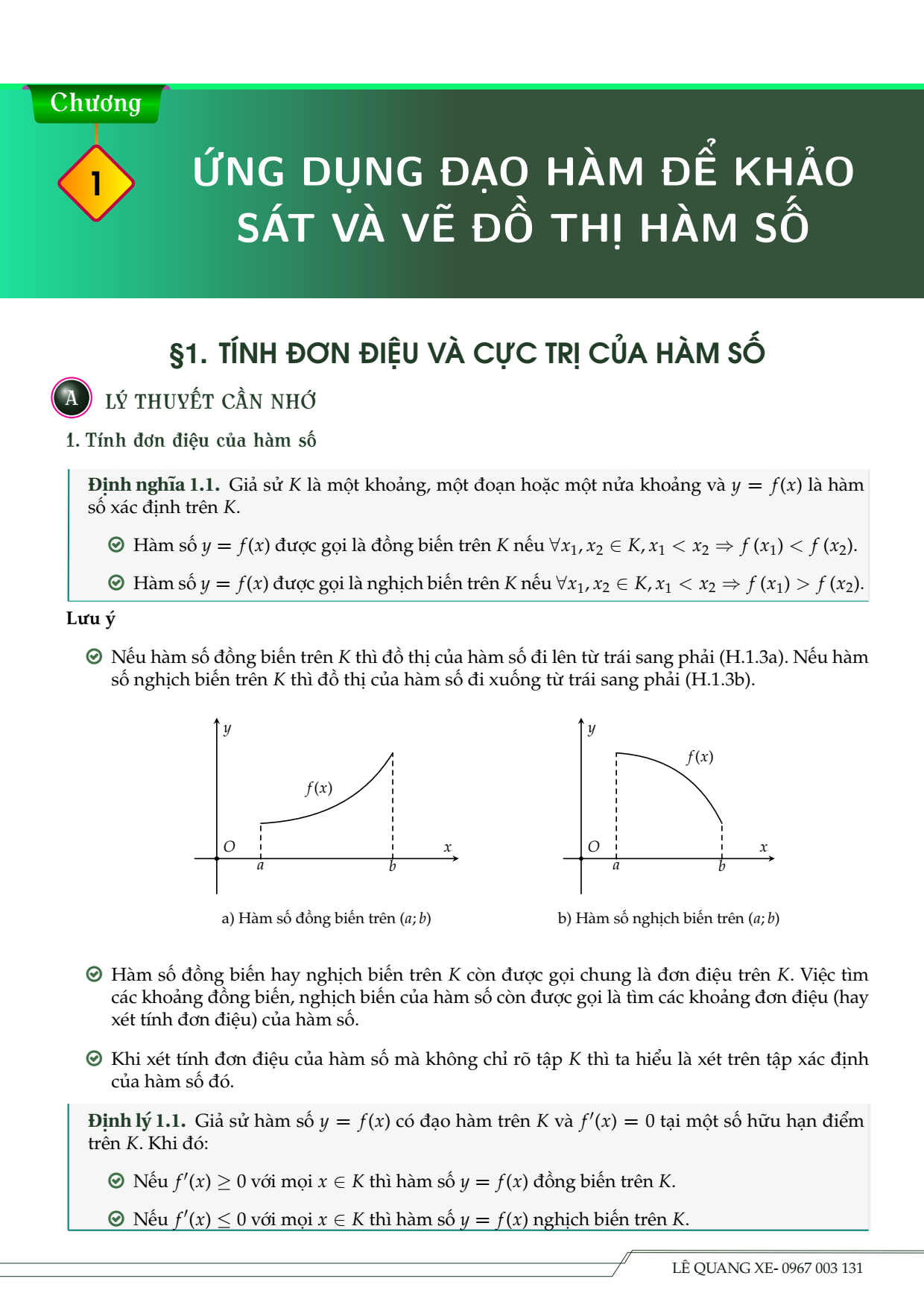 Tài liệu ứng dụng đạo hàm để khảo sát và vẽ đồ thị của hàm số cấu trúc mới lớp 12 (có lời giải)