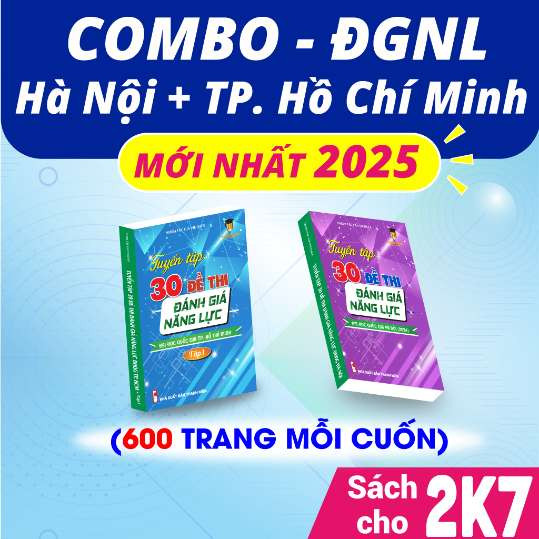 Combo - Tuyển tập 30 đề thi đánh giá năng lực Đại học Quốc gia TP Hồ Chí Minh (2 cuốn)