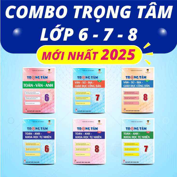 Sách - Trọng tâm kiến thức lớp 6,7,8 dùng cho 3 sách Kết nối, Cánh diều, Chân trời sáng tạo VietJack